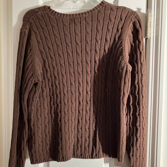 Ladies brown pull-over sweater - Picture 2 of 4